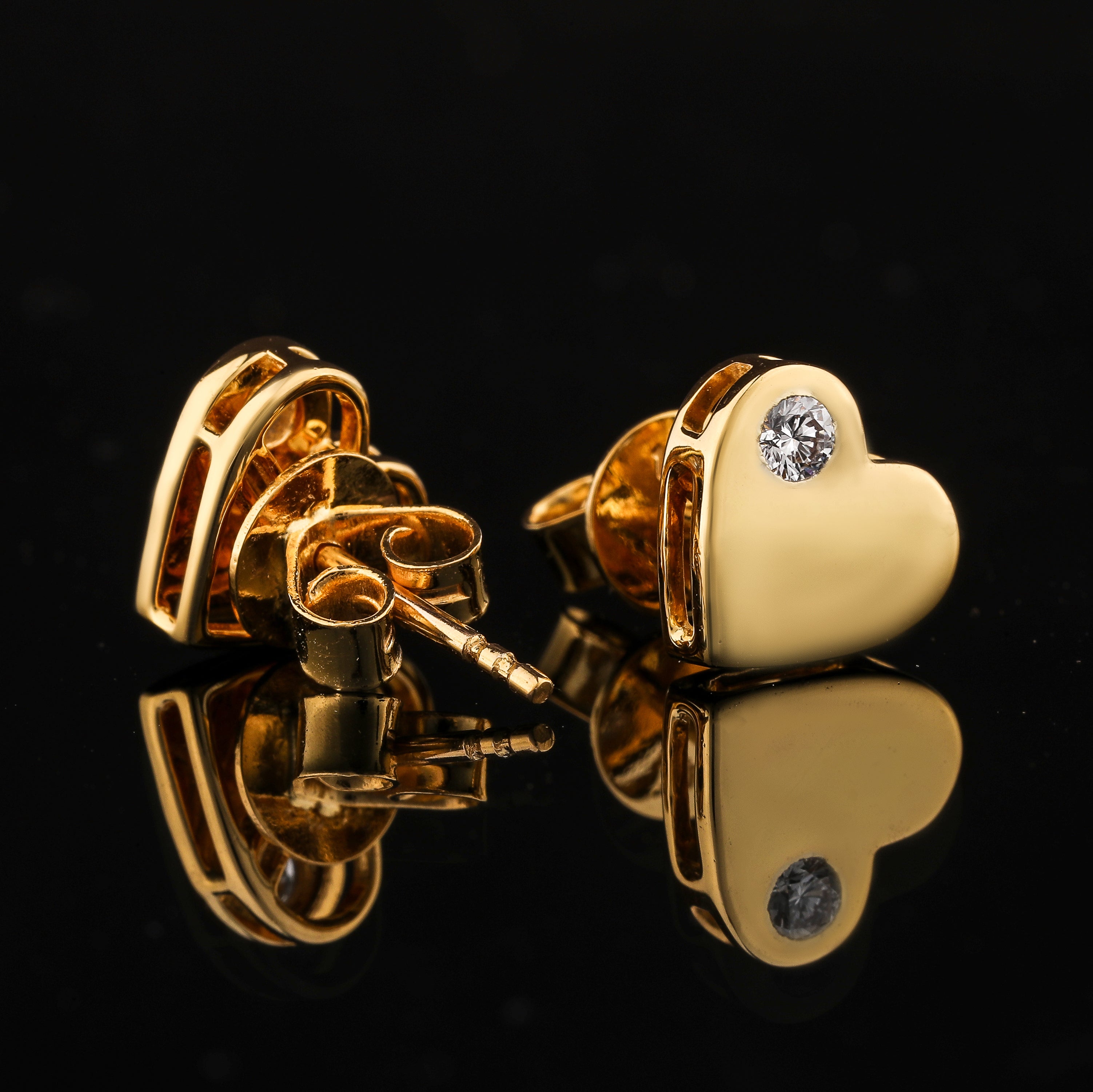 Jaime Diamond Heart Earrings