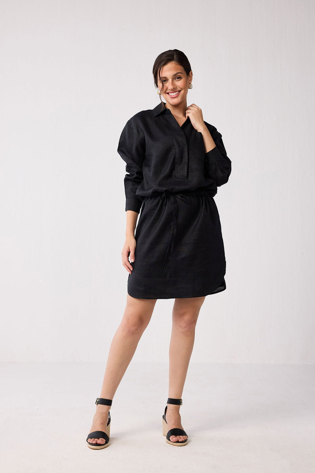 Meet me by the Cliff Dress in Black