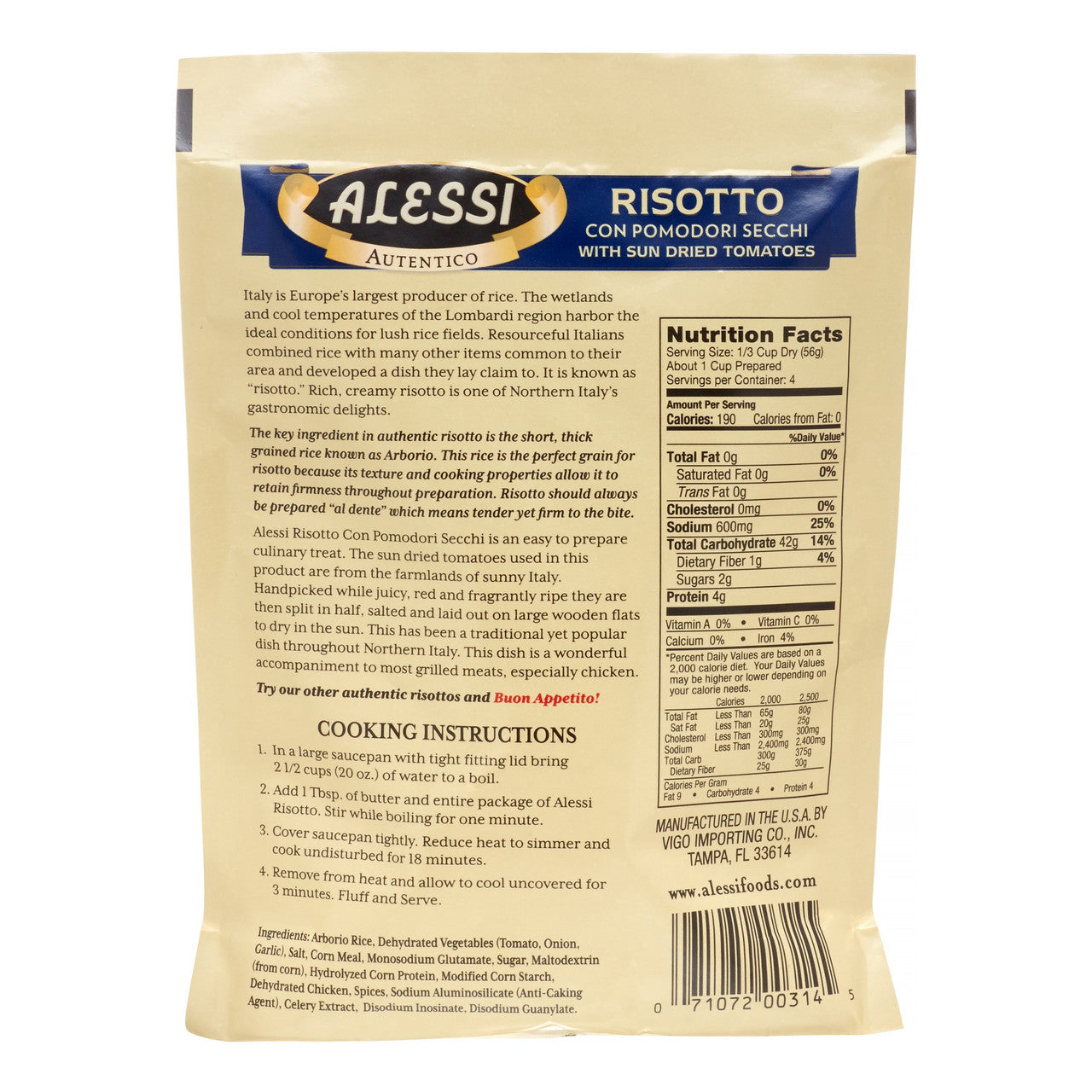 Alessi Pomodori Risotto (6x8Oz)