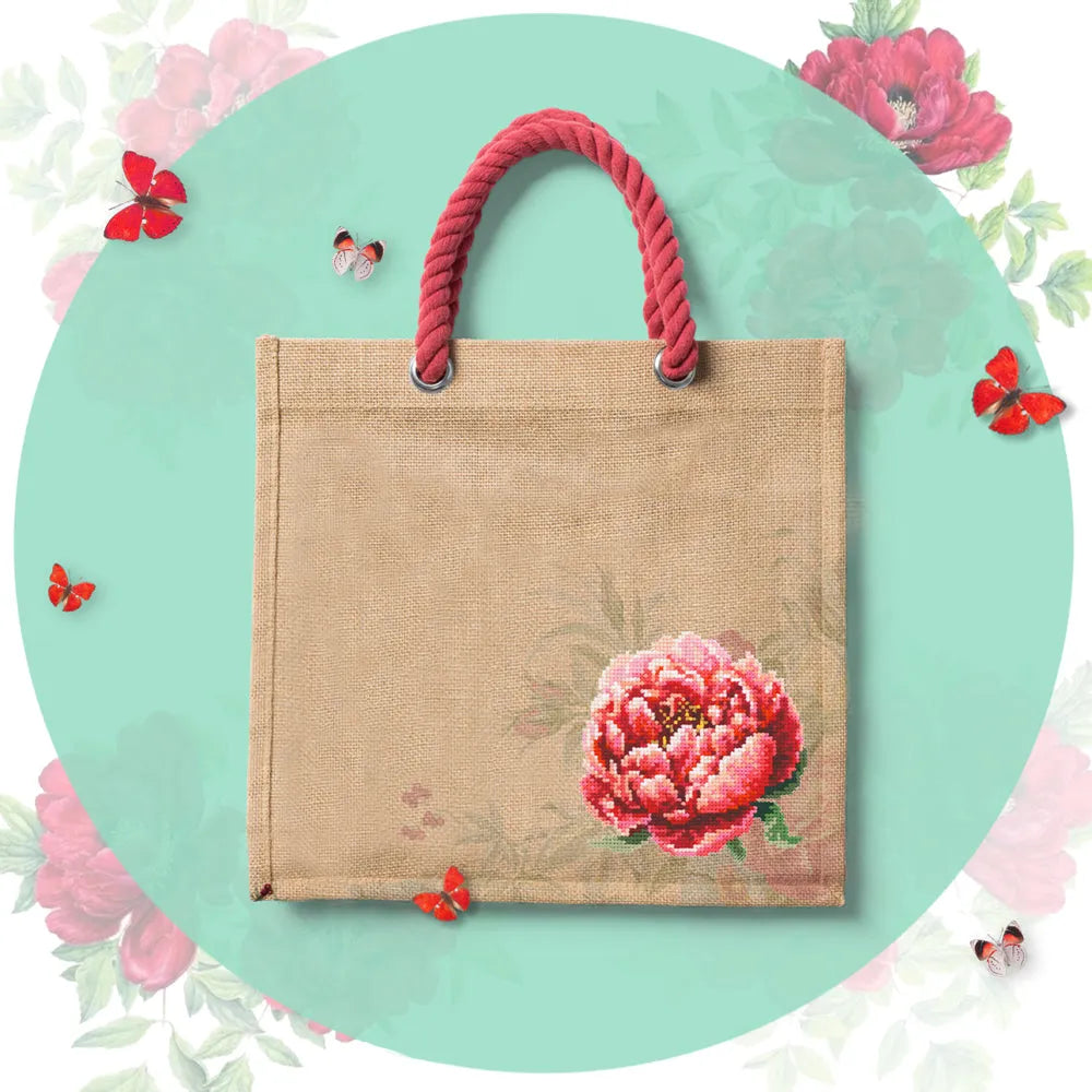 Red Peony 150-009 Counted Cross-Stitch Kit-4