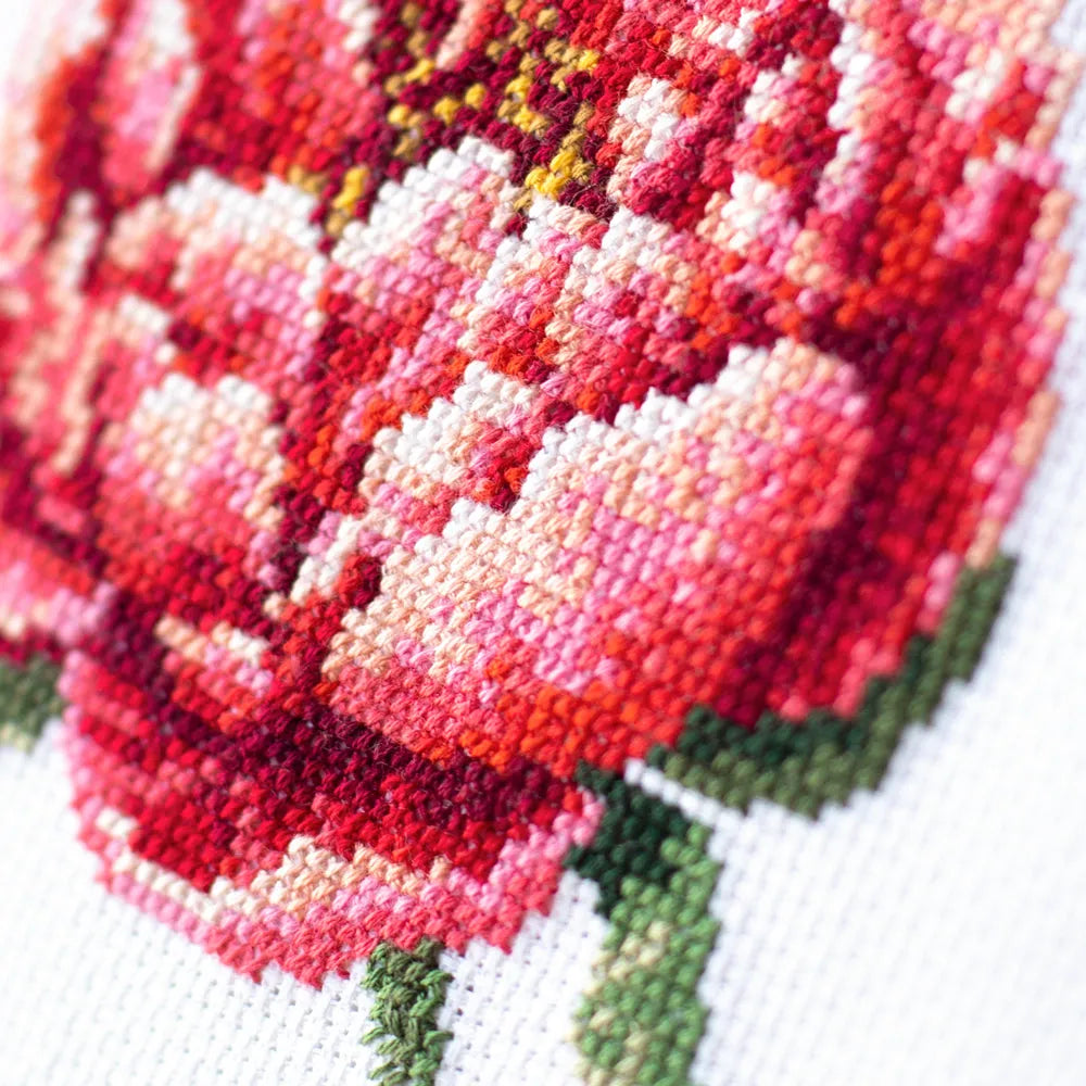Red Peony 150-009 Counted Cross-Stitch Kit-3