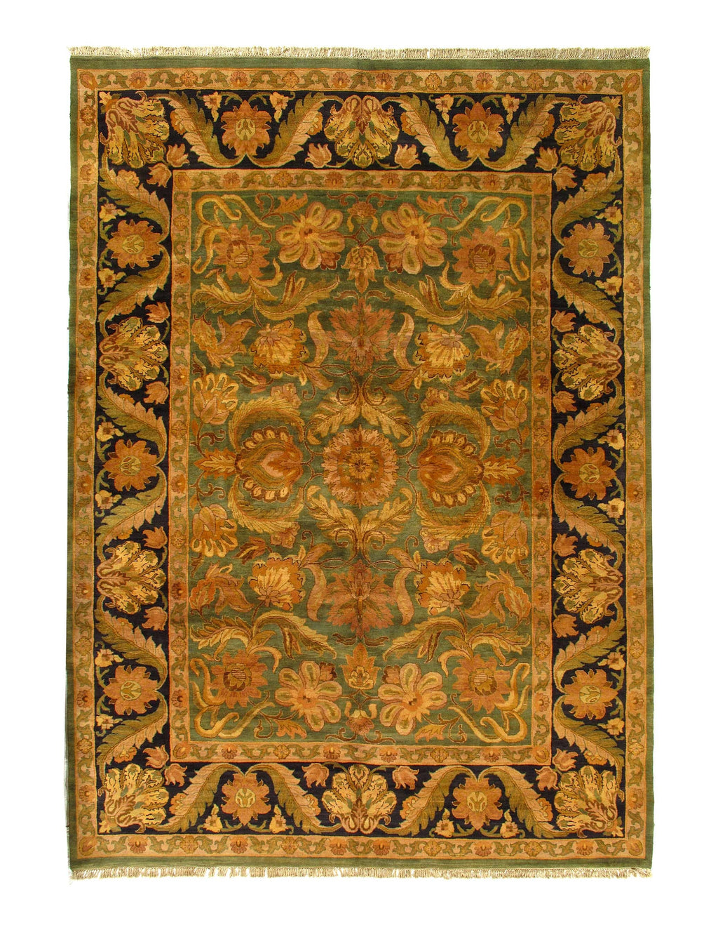 Fine Hand Knotted Indian Agra rug 10'2'' X 14'5''