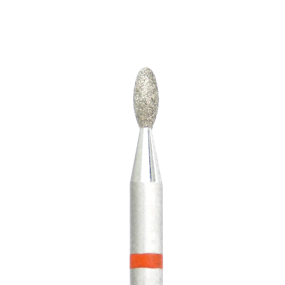 KMIZ - Diamond Nail Drill Bit Red Pointed Bud -1.8-4.5F (#115)-0