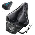 YC 4, YLG Memory Foam Bike seat Cover Black 11" x 7"