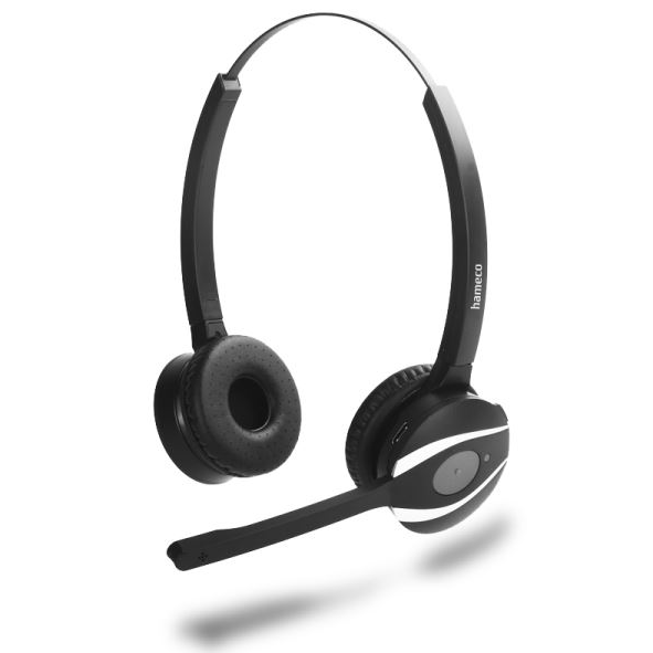 HAMECO HS-8020D-BT stereo headset fekete