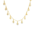 Tear Drop Zirconia Dangle Choker (F6)