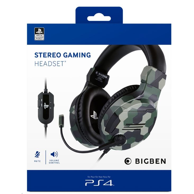 Nacon Stereo Gaming Headset V3 zöld terepmintás PS4