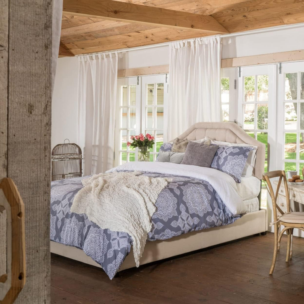 Luxurious Light Beige King Headboard for Elegant Bedrooms