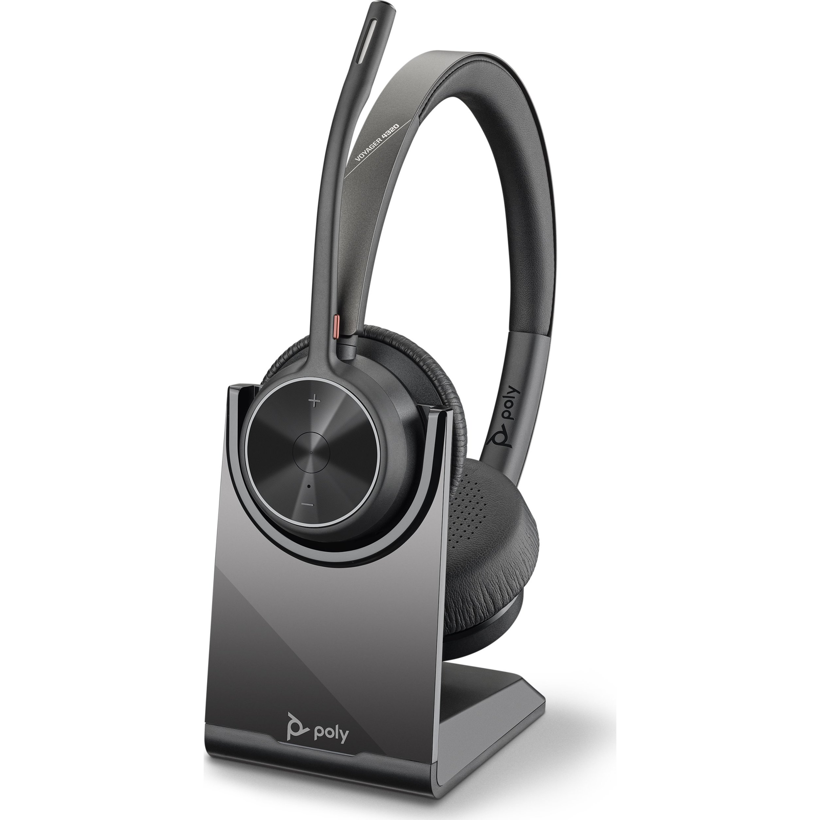 Poly Voyager 4320 UC Bluetooth Stereo Headset Fekete