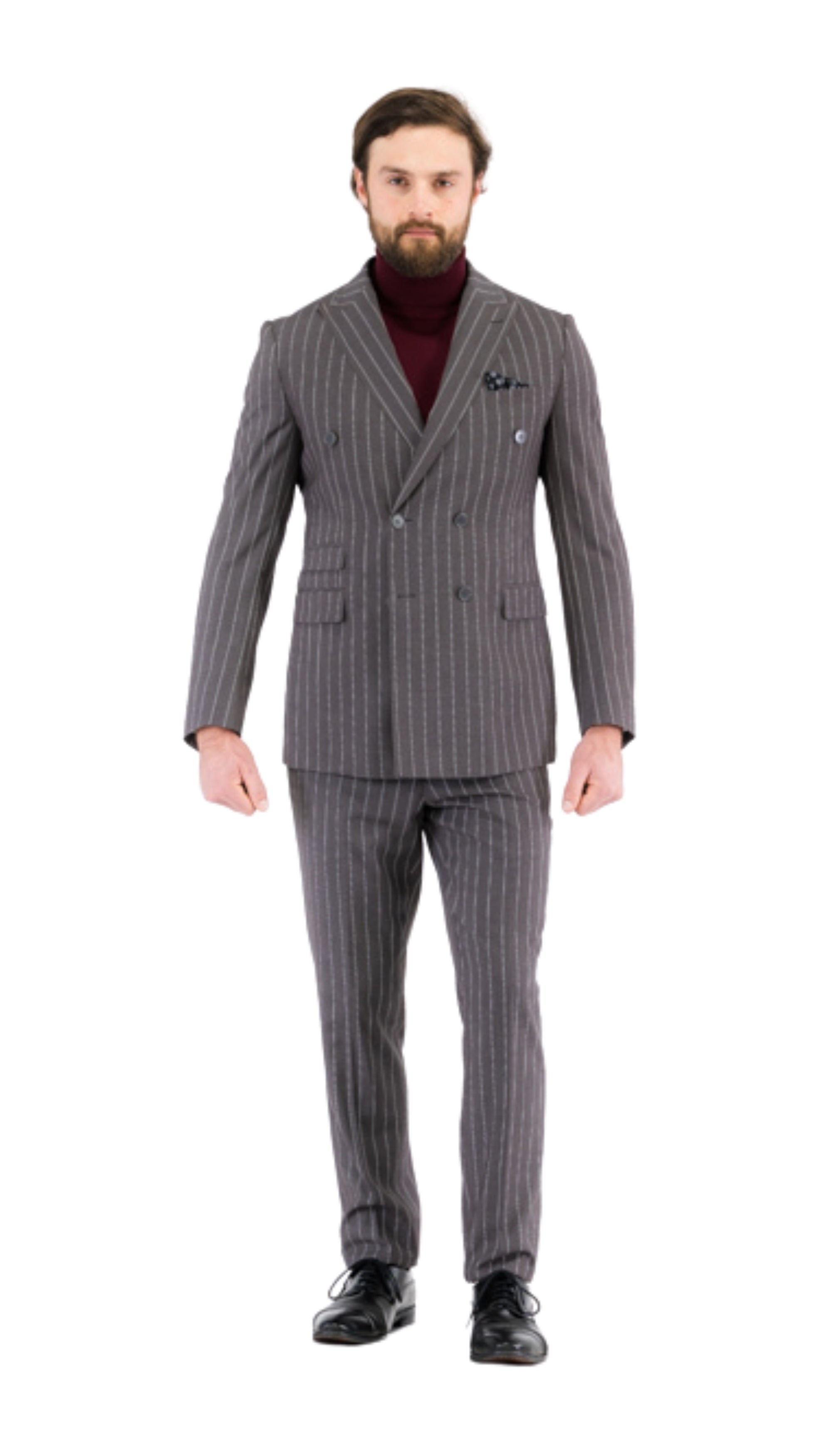 Newbury Peak Lapel Double Breasted Slim Fit Suit