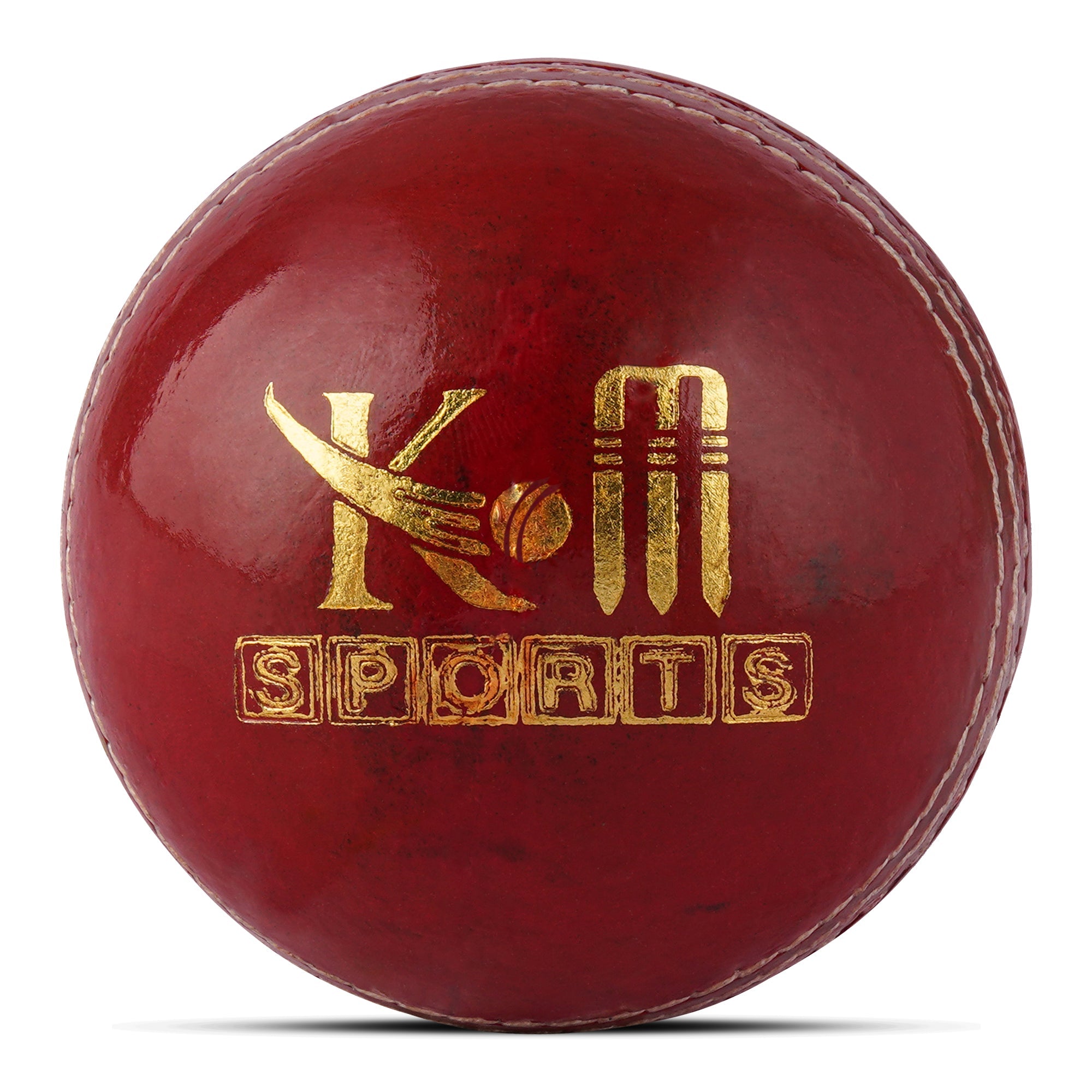 Leather Cricket Ball – Red & White 156g | KM SPORTS | Buy Online in UAE, Dubai & Abu Dhabi