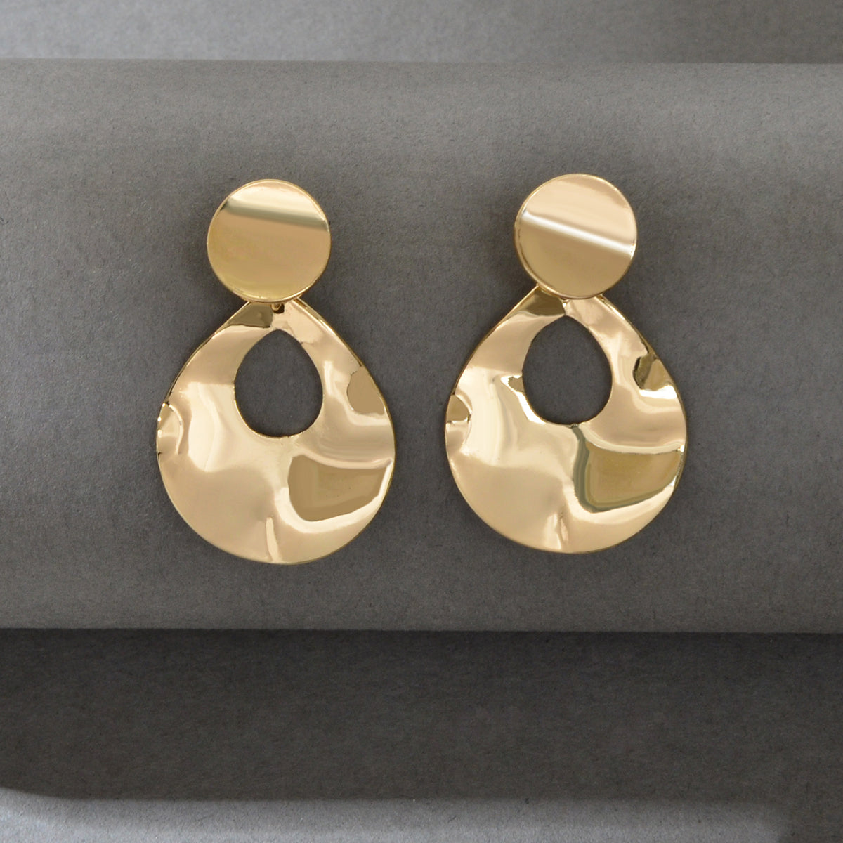 Party Decoration for Women Gold Geometric Water Drop Statement Dangle Earrings