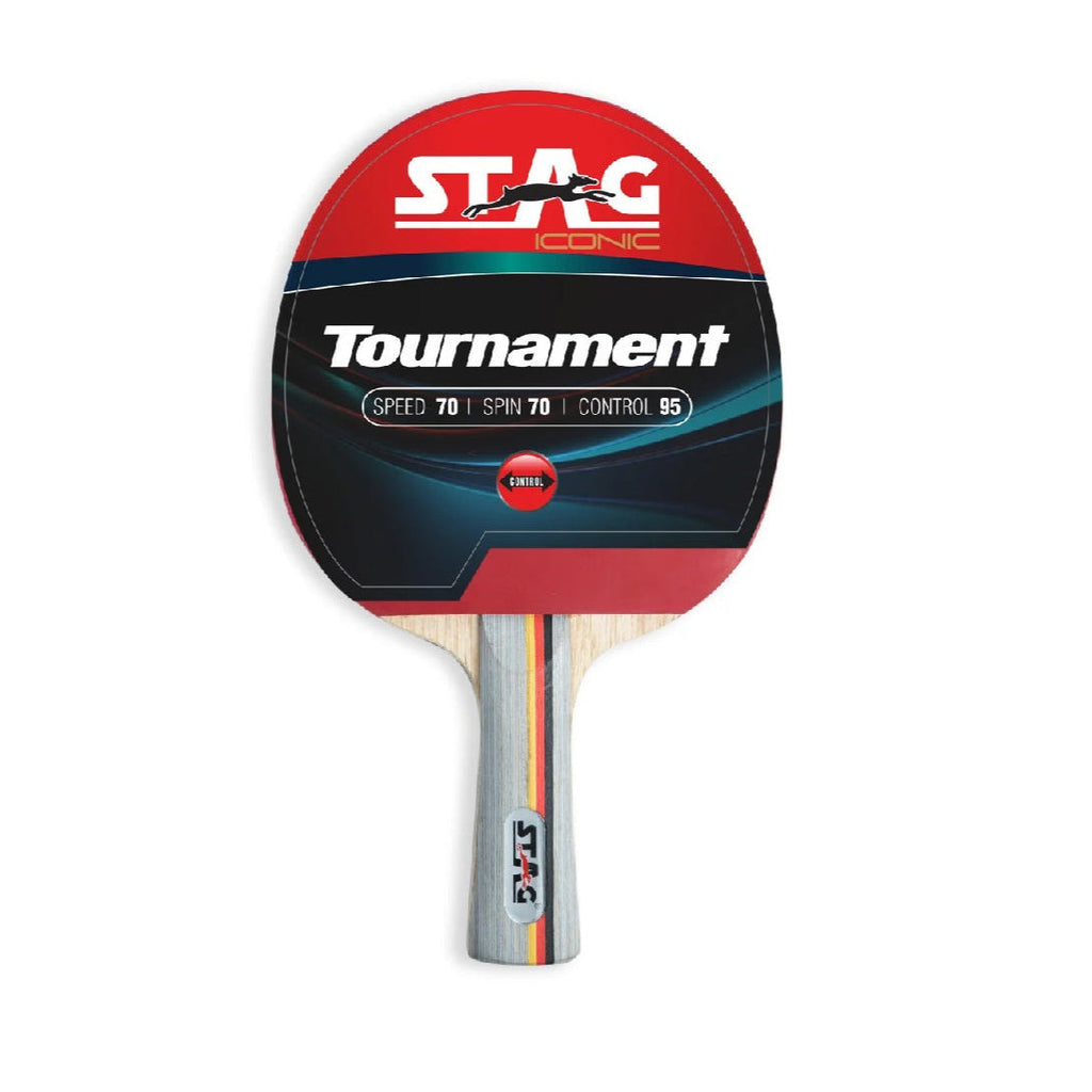Stag Tournament Table Tennis Racket w/Flared Handle-0