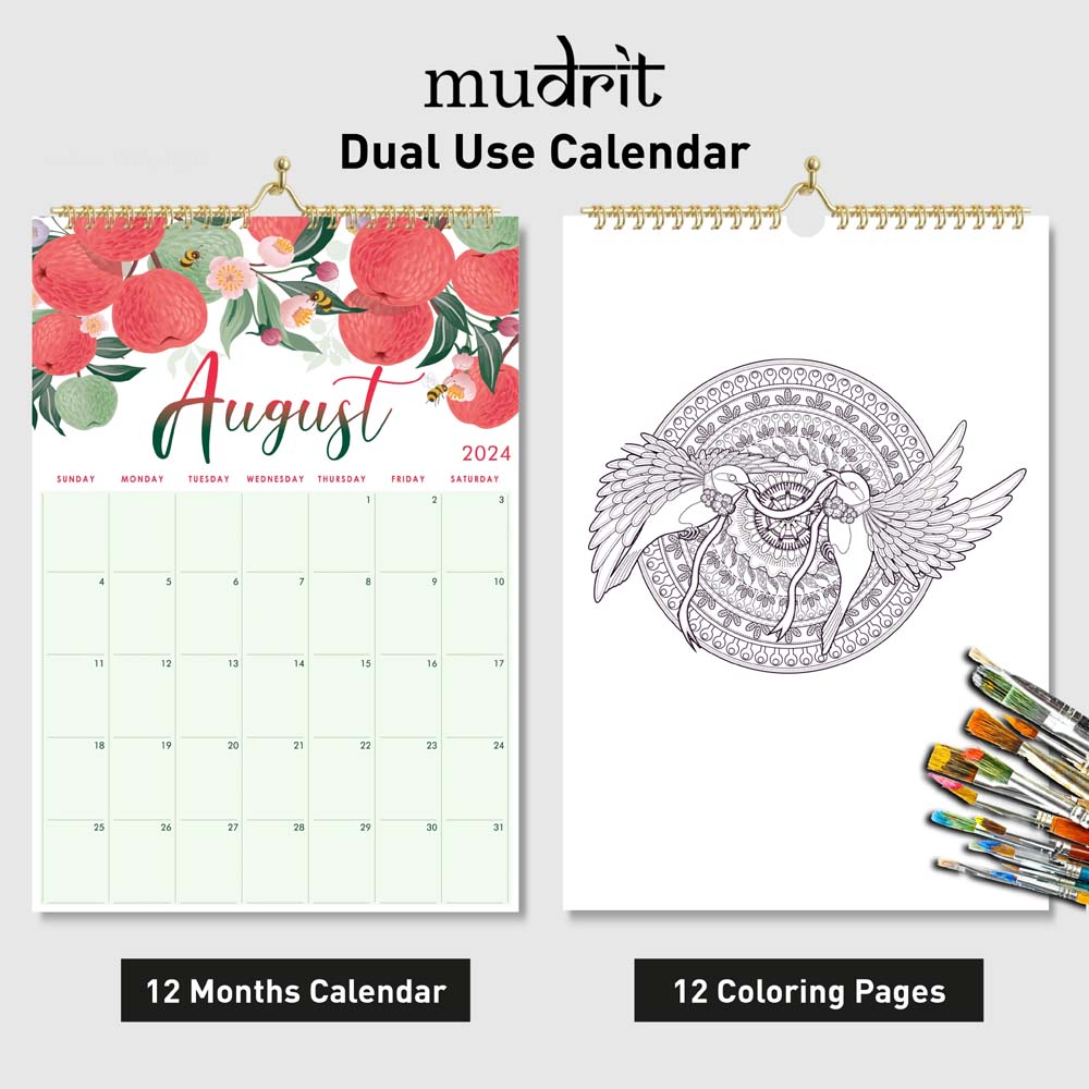 Floral Wall Calendar 2025