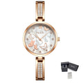 MEGIR Watch for Women Luxury Diamond Ladies Quartz Wristwatches Steel Women Bracelet Watches Female Dress Clock Relogio Feminino 7018