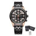 MEGIR Fashion Men Watches Luxury Business Wristwatch Stainless Steel Quartz Watch Calendar Luminous Man Clock Relogio Masculino 2154