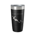 Cagles Mill Lake Map Tumbler Travel Mug Insulated Laser Engraved Coffee Cup Indiana 20 oz