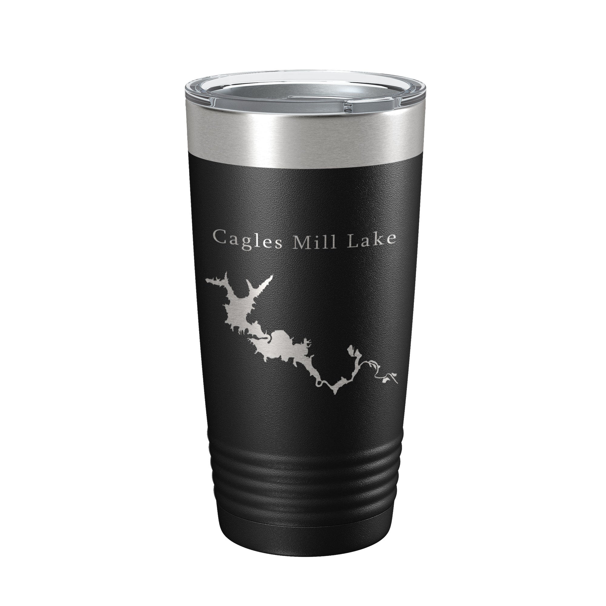Cagles Mill Lake Map Tumbler Travel Mug Insulated Laser Engraved Coffee Cup Indiana 20 oz