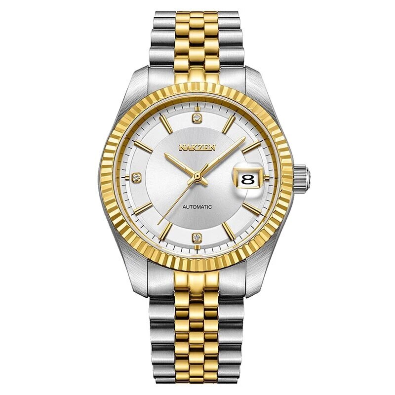 NAKZEN Watch Luxury Men Automatic Mechanical Tourbillon Clock Fashion Sapphire Glass Stainless Steel Waterproof Watches NH35 Mov 6043