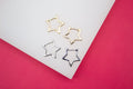 18K Gold Filled Slim Star Huggies (L211)