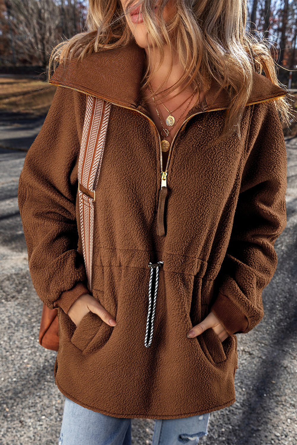 Audrey Half Zip Fleece Pullover