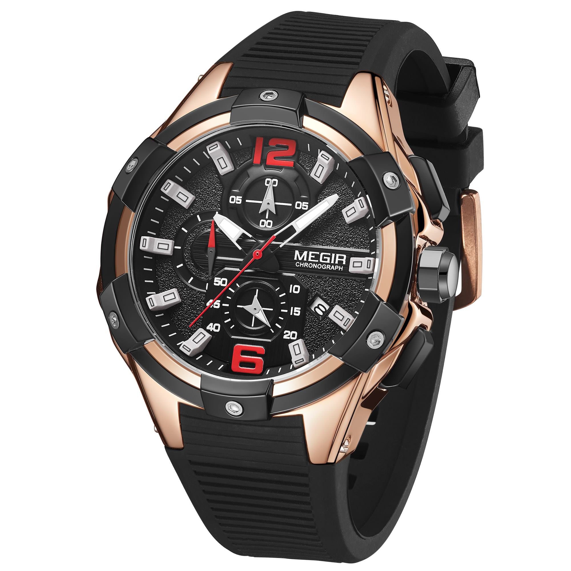MEGIR Men's Chronograph Original Top Luxury Sports Military Watches for Men Date Luminous Wristwatches Clock Relogio Masculino 2161