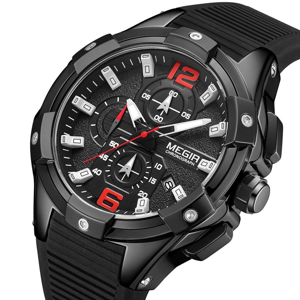 MEGIR Men's Chronograph Original Top Luxury Sports Military Watches for Men Date Luminous Wristwatches Clock Relogio Masculino 2161