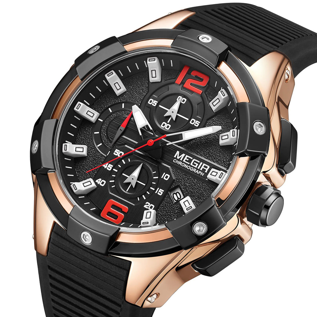 MEGIR Men's Chronograph Original Top Luxury Sports Military Watches for Men Date Luminous Wristwatches Clock Relogio Masculino 2161