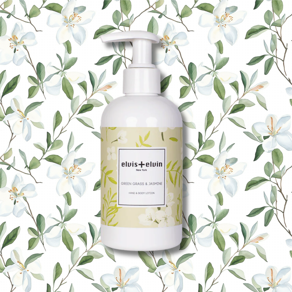 elvis+elvin Green Grass & Jasmine Hand & Body Lotion
