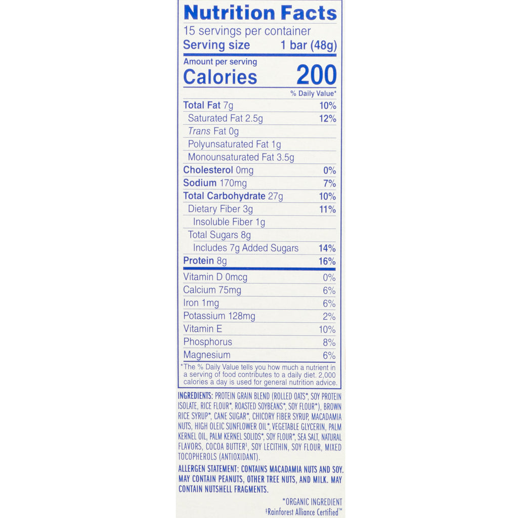 Clif Bar White Choc Macadamia Luna Bar (15x1.69 Oz)