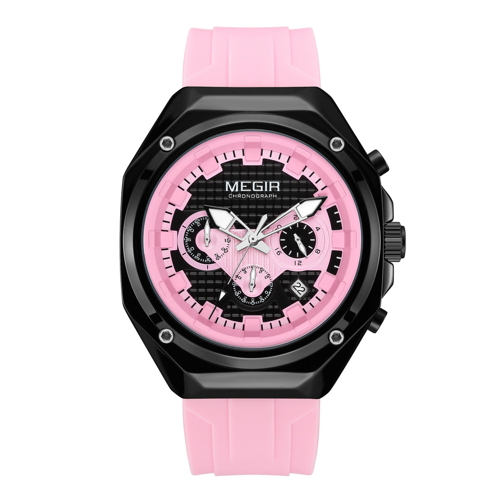 MEGIR Brand Men Quartz Watch Luxury Sport Wristwatches Waterproof Luminous 24 Hours Chronograph Clock Date Reloj Hombre 8118