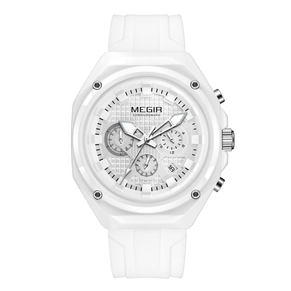 MEGIR Brand Men Quartz Watch Luxury Sport Wristwatches Waterproof Luminous 24 Hours Chronograph Clock Date Reloj Hombre 8118