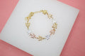 Multi-Toned Butterfly Dainty Charm Bracelet (I159)