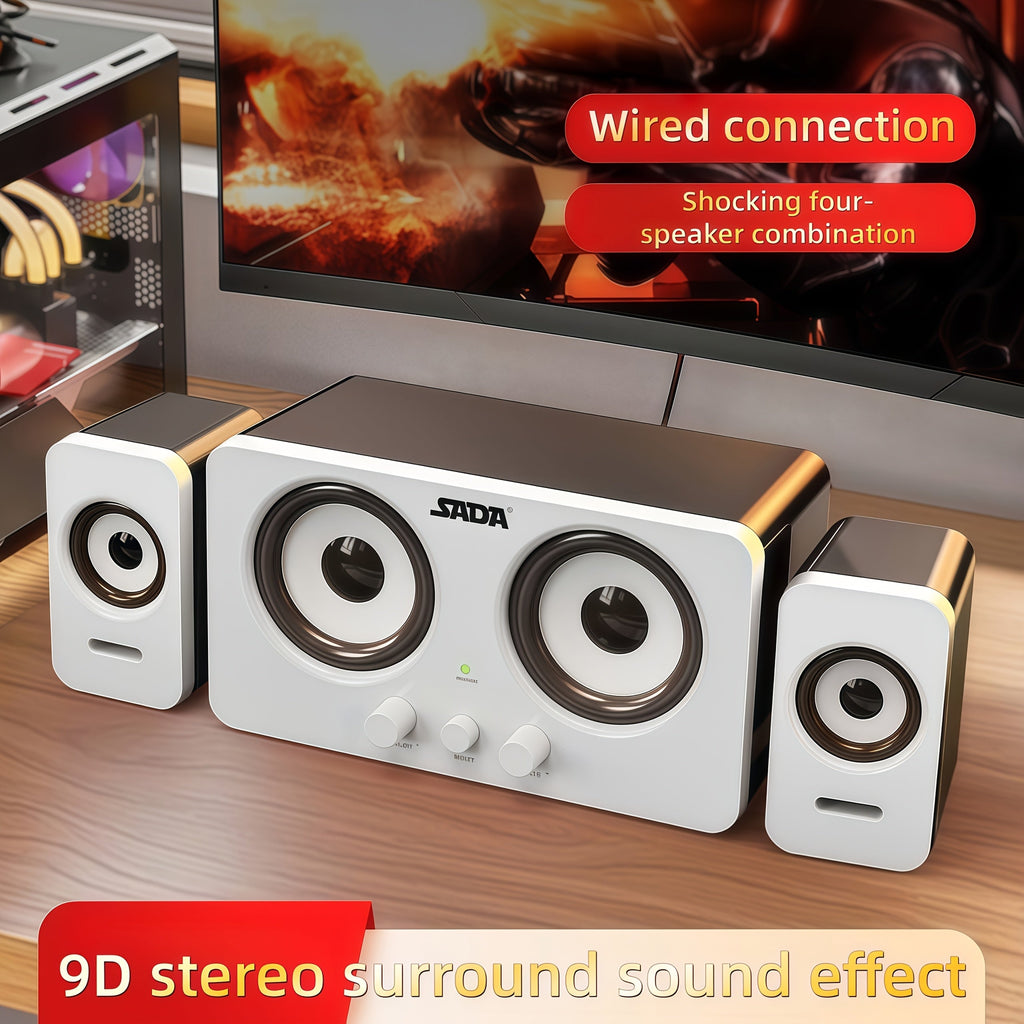 NNETM Desktop Stereo Surround Computer Speaker