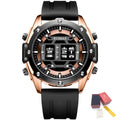 RUIMAS Mens Watches Roller Pointer Sports Quartz WristWatch Fashion  Luxury Silicone Strap Waterproof Relogio Masculino 553