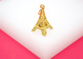 18K Gold Filled Paris Pendant
