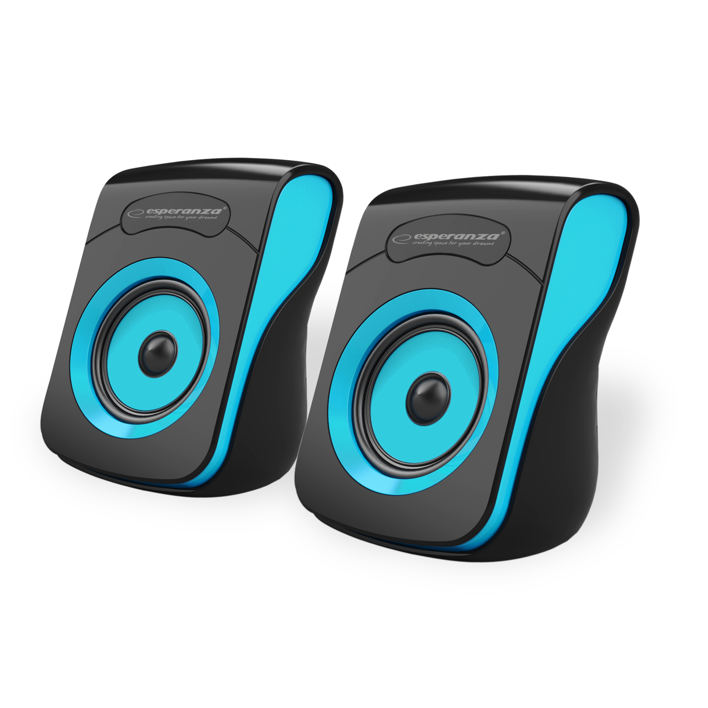 Esperanza Flamenco EP140KB USB Stereo 2.0 Hangszóró - Fekete/Kék