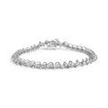 .925 Sterling Silver 1/2 Cttw Diamond Miracle-Set 7" Tennis Bracelet (I-J Color, I3 Clarity)