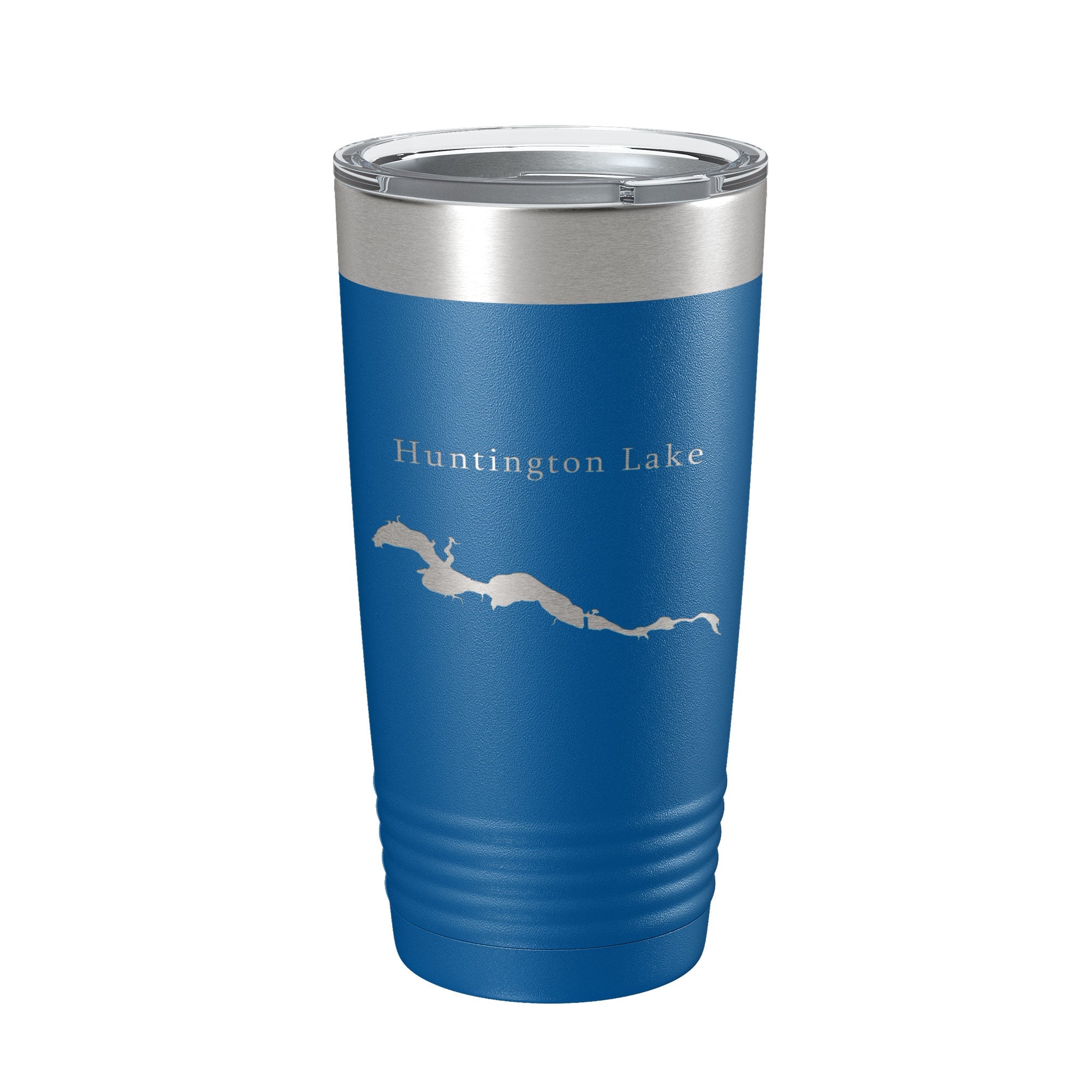 Huntington Lake Map Tumbler Travel Mug Insulated Laser Engraved Coffee Cup Indiana 20 oz