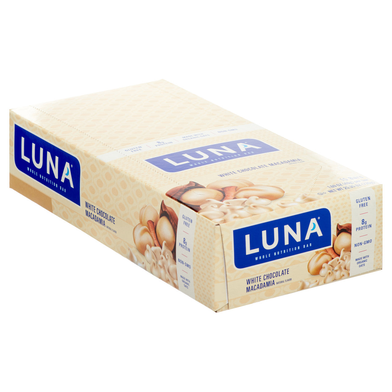 Clif Bar White Choc Macadamia Luna Bar (15x1.69 Oz)