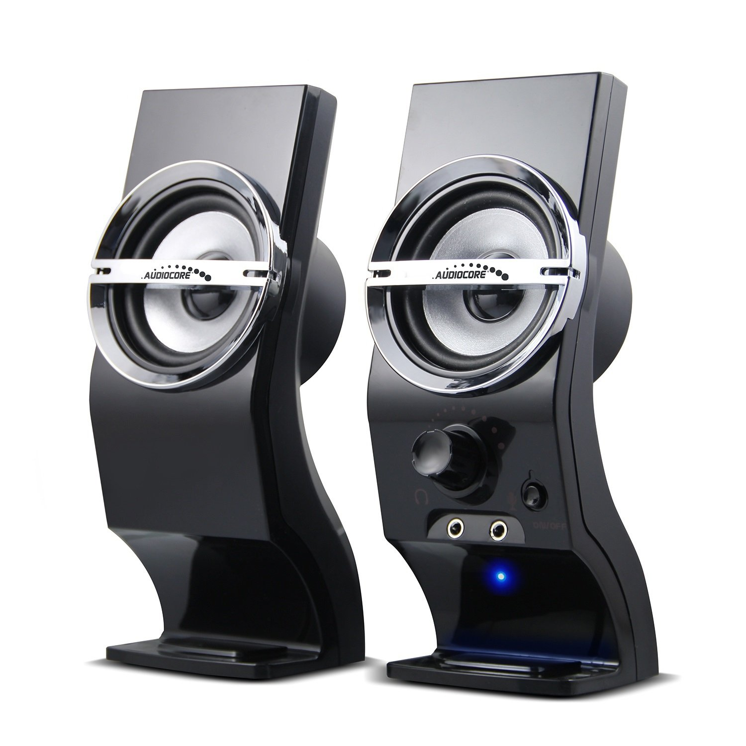 AudioCore AC805 2.0 stereo hangszóró - Fekete