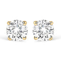 14K Gold 1.0 Cttw Lab Grown Diamond Solitaire Stud Earrings