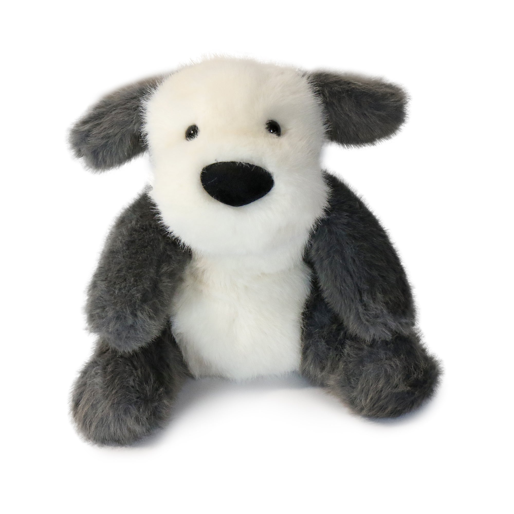 10-inch Plush Toy Stormy Dog with Gray Fur