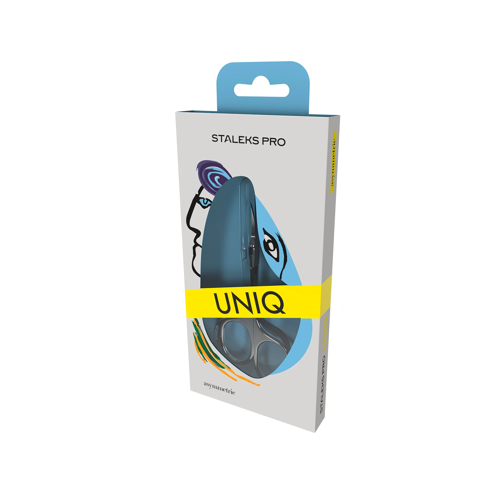 Professional Cuticle Scissors "Asymmetric" UNIQ 30 TYPE 4 -SQ-30/4- STALEKS-3