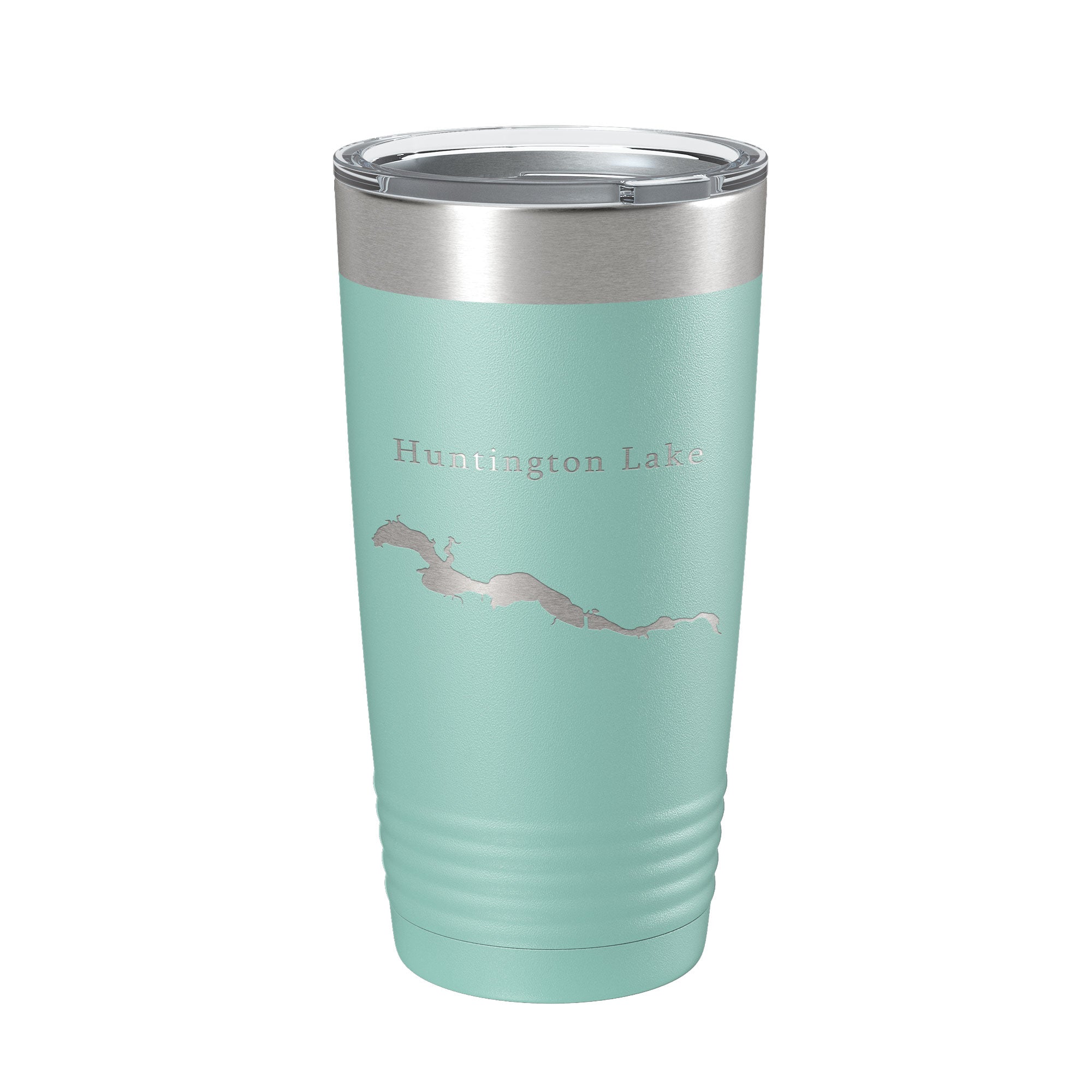 Huntington Lake Map Tumbler Travel Mug Insulated Laser Engraved Coffee Cup Indiana 20 oz