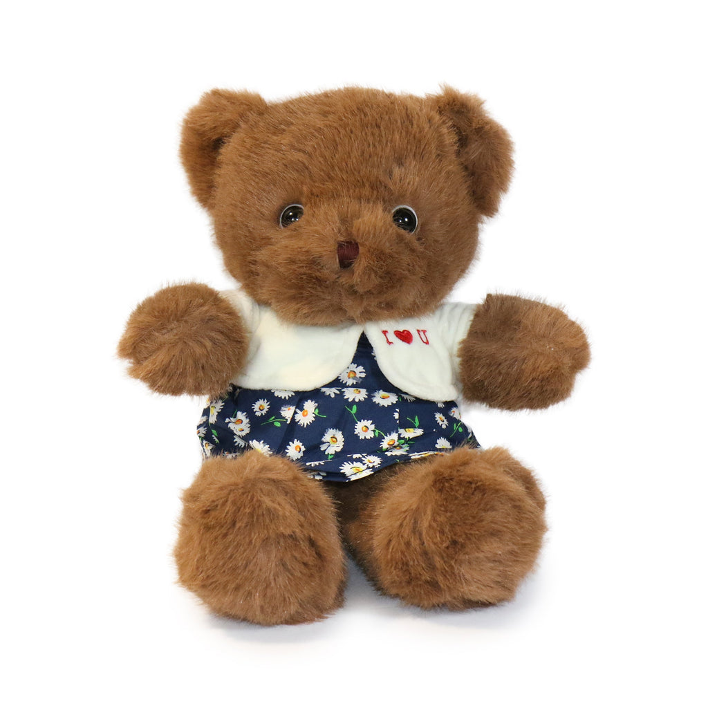 12-inch Fashionable Love You Bear with White Shirt with 'I ❤️ U'