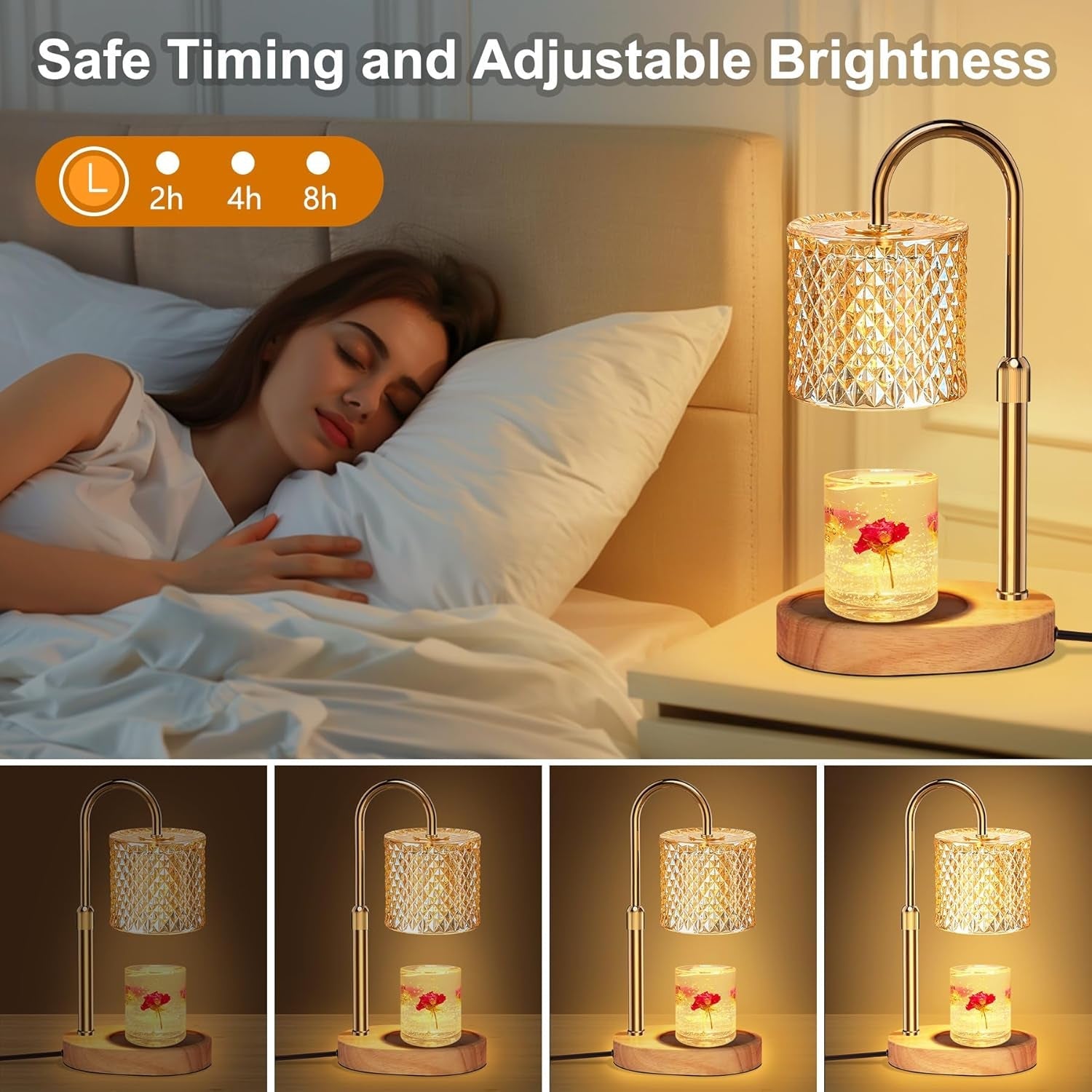 Height Adjustable Candle Warmer Lamp Dimmer Control-1