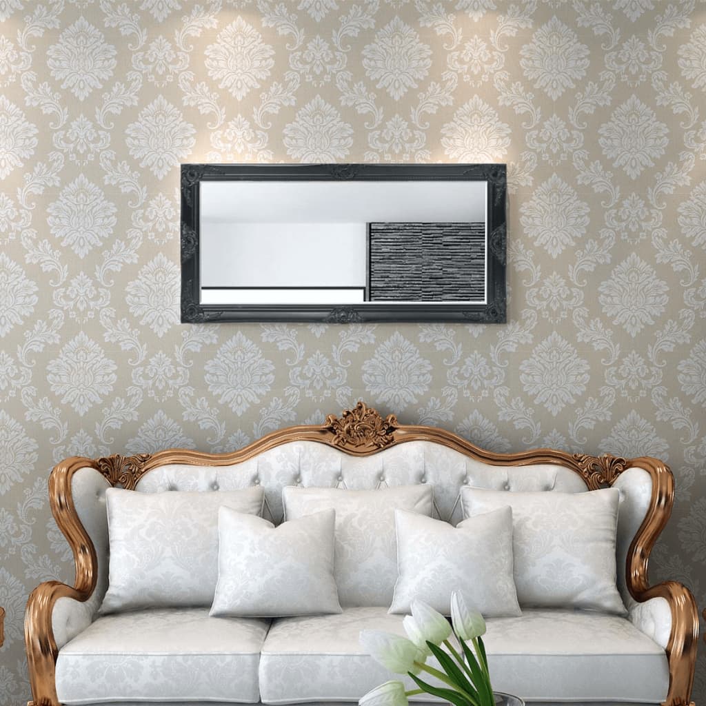 vidaXL Wall Mirror Baroque Hanging Wall Mirror Decor for Bedroom Living Room-0