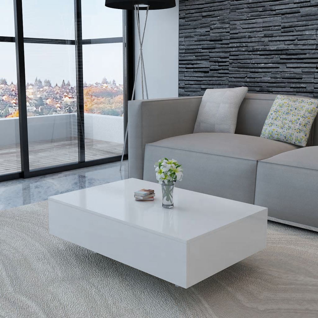 vidaXL Coffee Table Rectangular End Table Side Table Living Room Furniture-5
