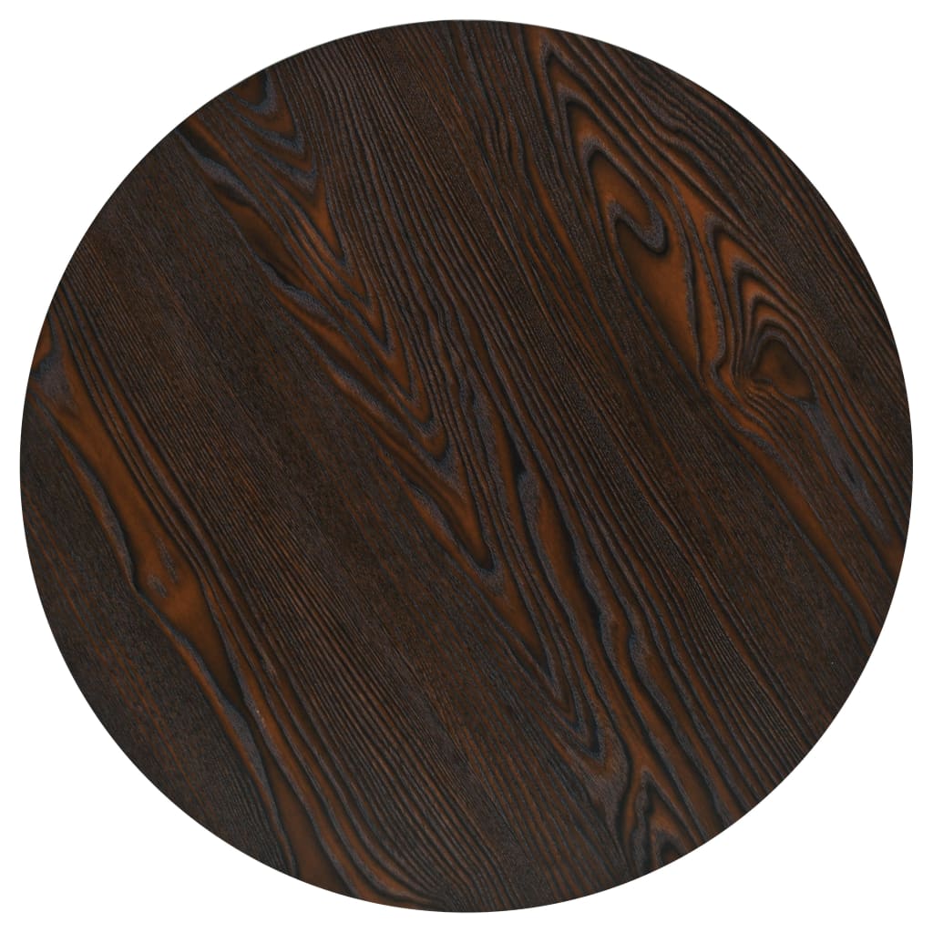 vidaXL Bistro Table Kitchen Bar Table Dining Room Table MDF and Steel Round